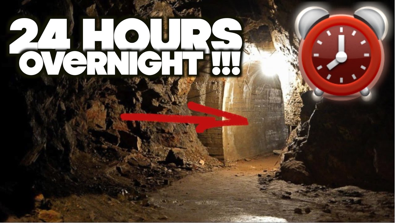 STAYING OVERNIGHT IN A HAUNTED CAVE! SCARY 24 HOUR OVERNIGHT CHALLENGE | OmarGoshTV