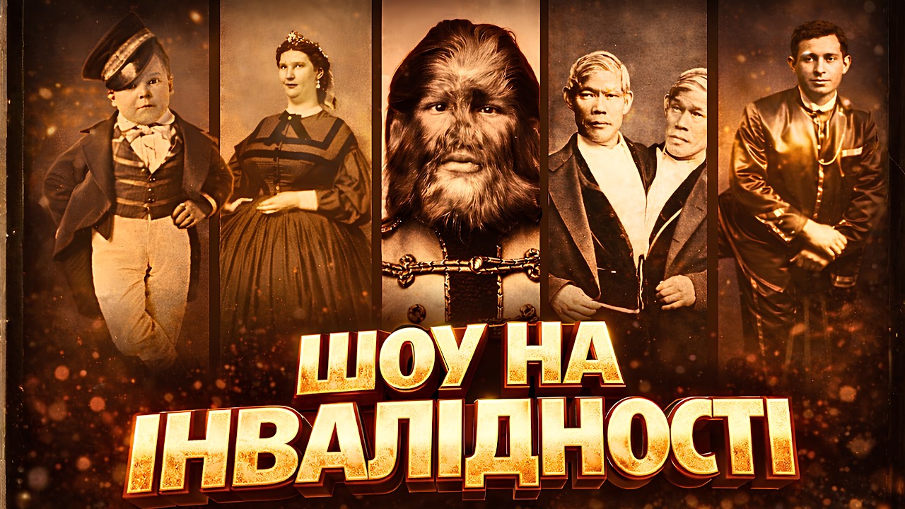 ФРІК-ШОУ імені Фінеаса БАРНУМА! Росіянин з СОБАЧОЮ МОРДОЮ, 161-річна людина, ТРИНОГИЙ футболіст!