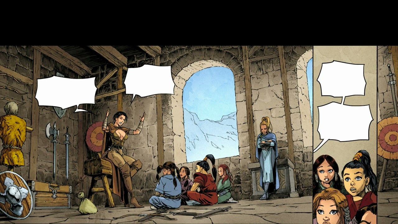 LA GROTTE DU COLORISTE PAR S PAITREAU colorisation d une planche de la Geste des chevaliers dragons