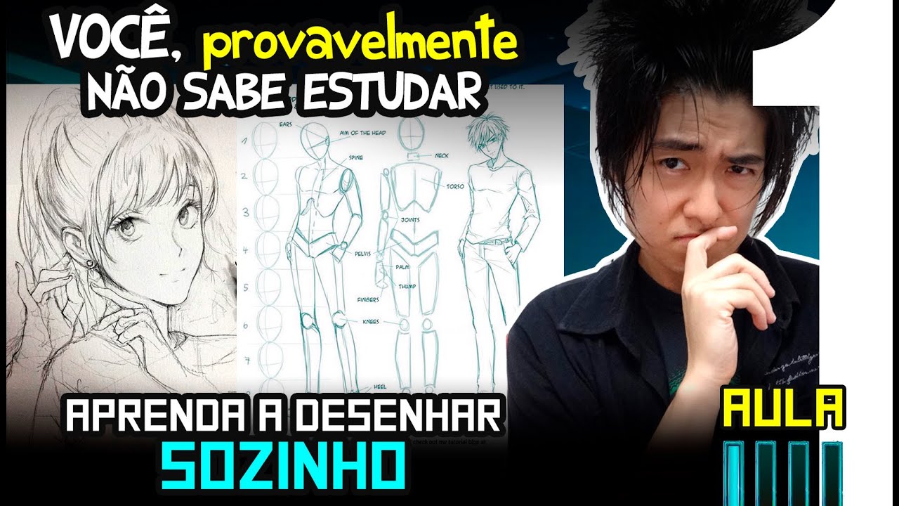 Aprenda a Desenhar SOZINHO Aula 1: Voc&ecirc;, provavelmente, n&atilde;o sabe ESTUDAR