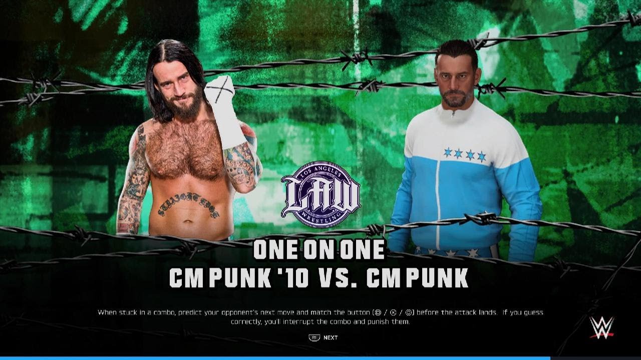 WWE 2K25 Punk vs Punk