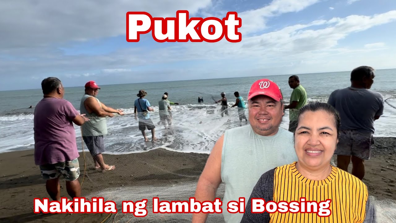 Traditional net fishing | Nakipamukot si Bossing sa tabing dagat 