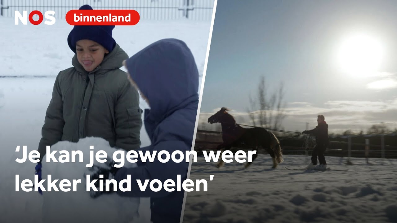 Niet alleen overlast, maar ook genieten van het winterse weer: de sneeuwpret in beeld