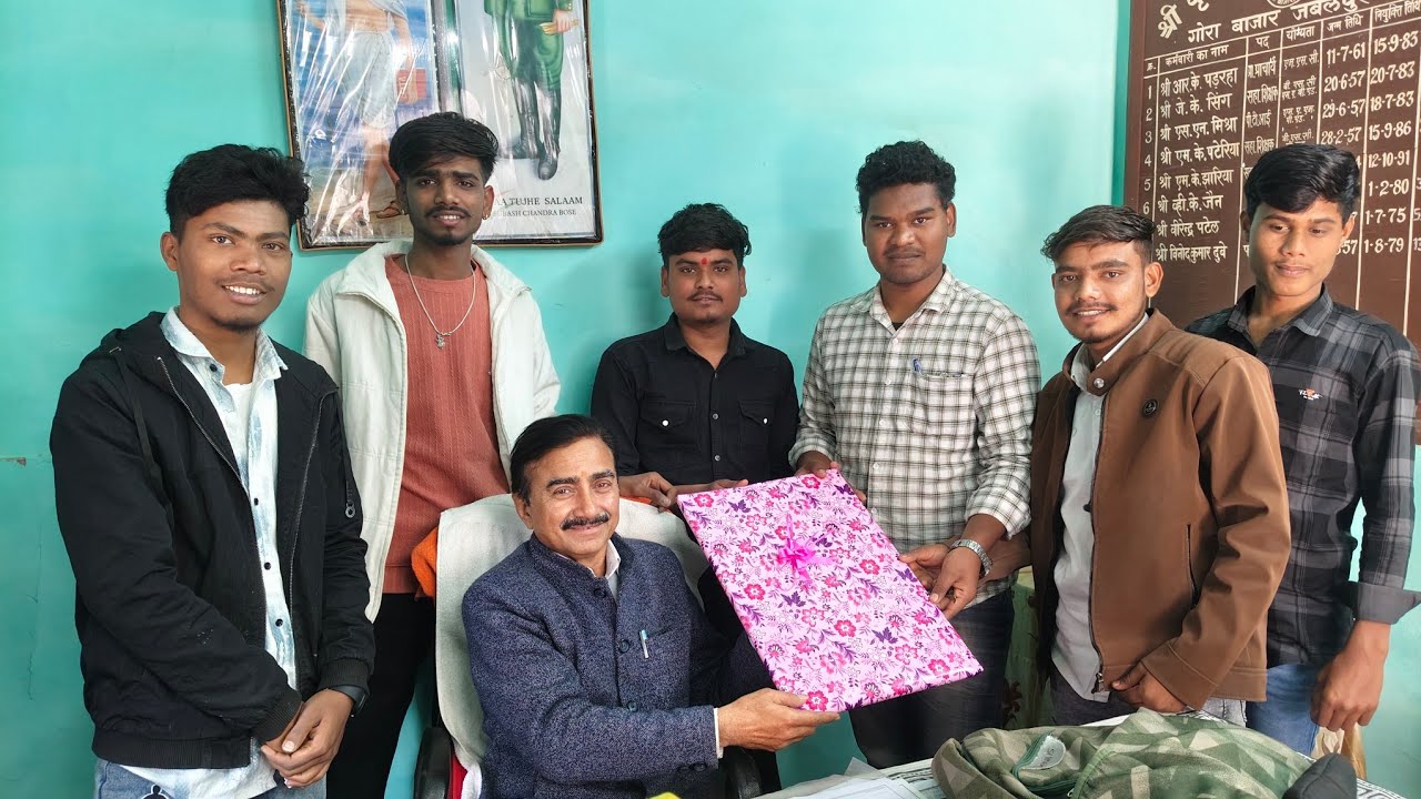 Retirement celebrate in principal MK jhariya sir , 1 years old students celebrate #retirement#vlog 