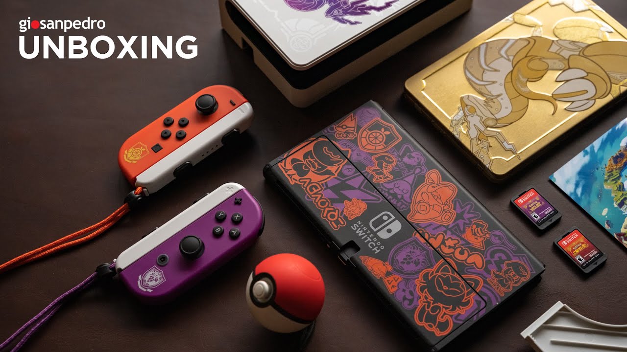 Pokemon Scarlet & Violet &ndash; Fruity Joy-Cons, Buggy Games | Nintendo Switch SV Edition Unboxing (ASMR)