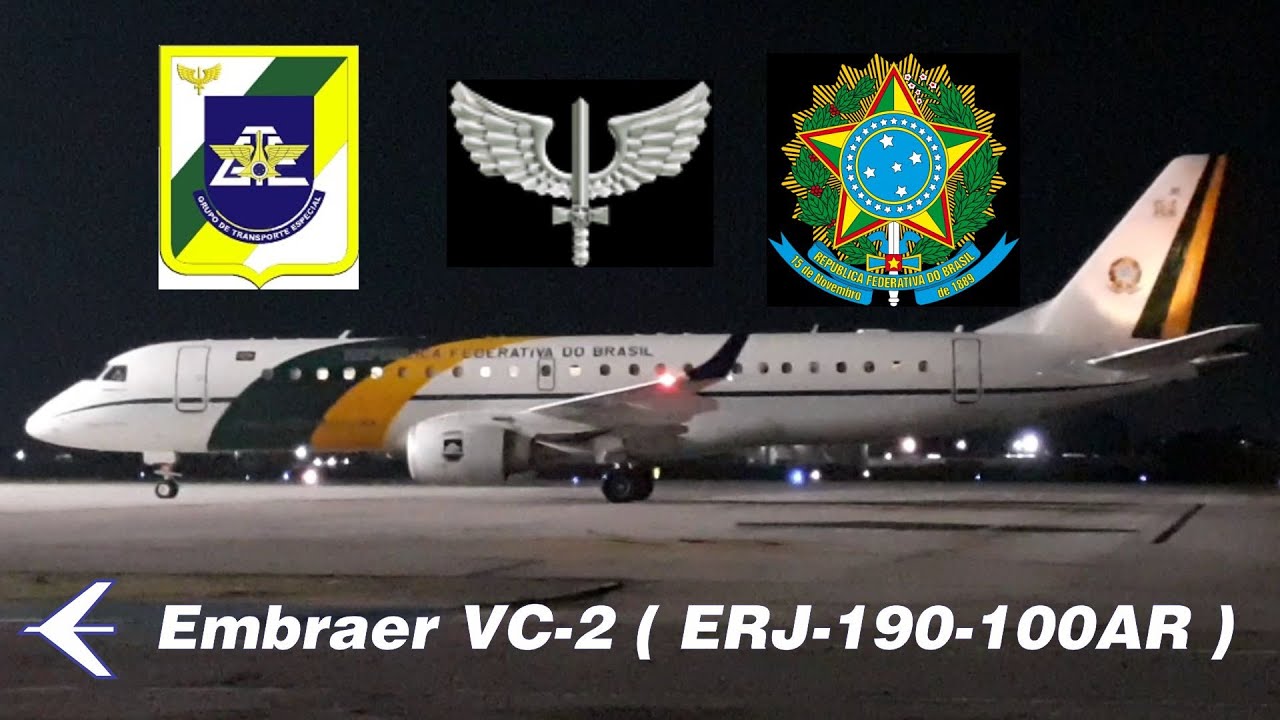 Chegada do Avião Presidencial ao Aeroporto Internacional Presidente Castro Pinto. ( FAB01 )