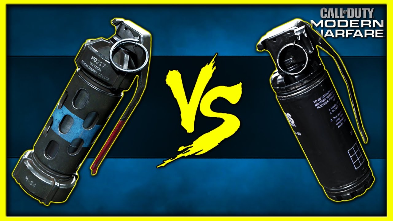 Flashbang vs Stun Grenade in Modern Warfare!