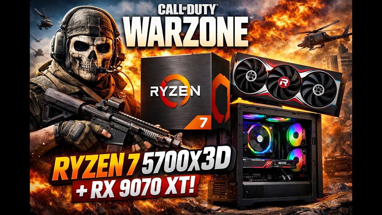 🔥CALL OF DUTY WARZONE  GAMEPLAY 🔥RYZEN 7 5700X3D RX 9070 XT 16GB 🔥