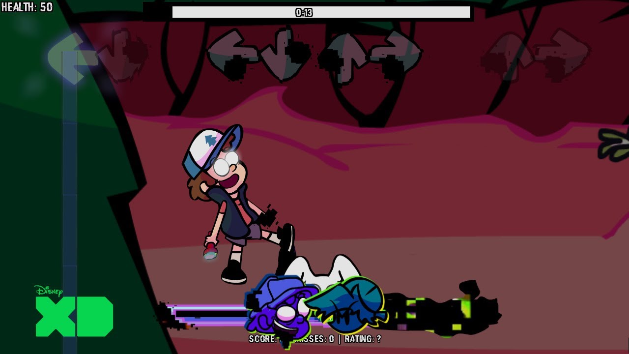 Glitched Falls v3 Song In Glitched Legends FNF Mod