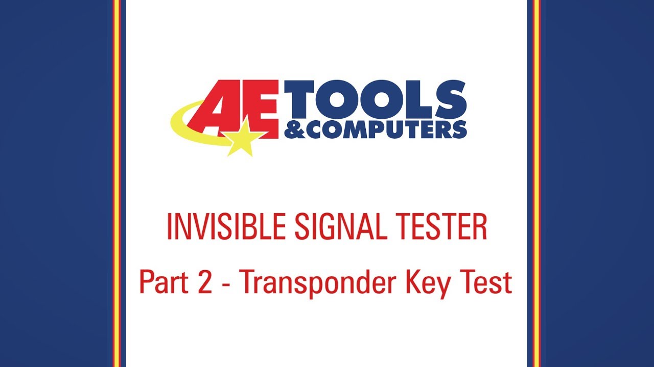 AE IST 2 Transponder Key Testing