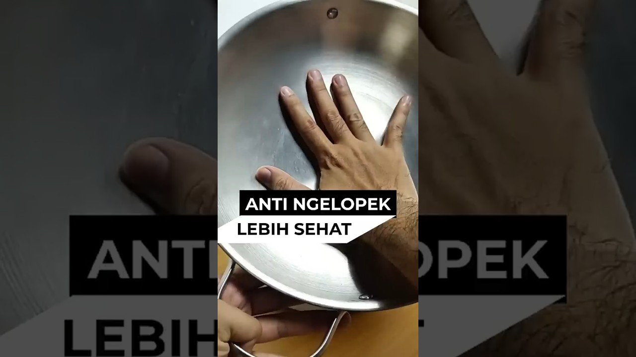Wajan sehat anti ngelopek ya wajan wok pan 28cm Supra stainless steel aman gak ada lapisan ngelupas