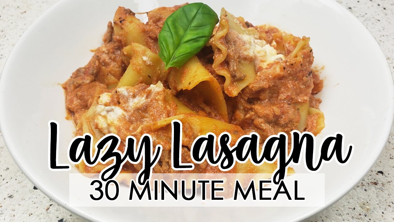 Lazy Lasagna Recipe - Quick AND Easy Dinner - 30 Minute Meal - Skillet Lasagna