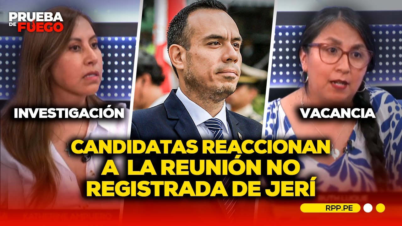 Reuni&oacute;n no registrada de Jos&eacute; Jer&iacute;:posturas de candidatas de Renovaci&oacute;n Popular y Ruth Luque #PDFRPP