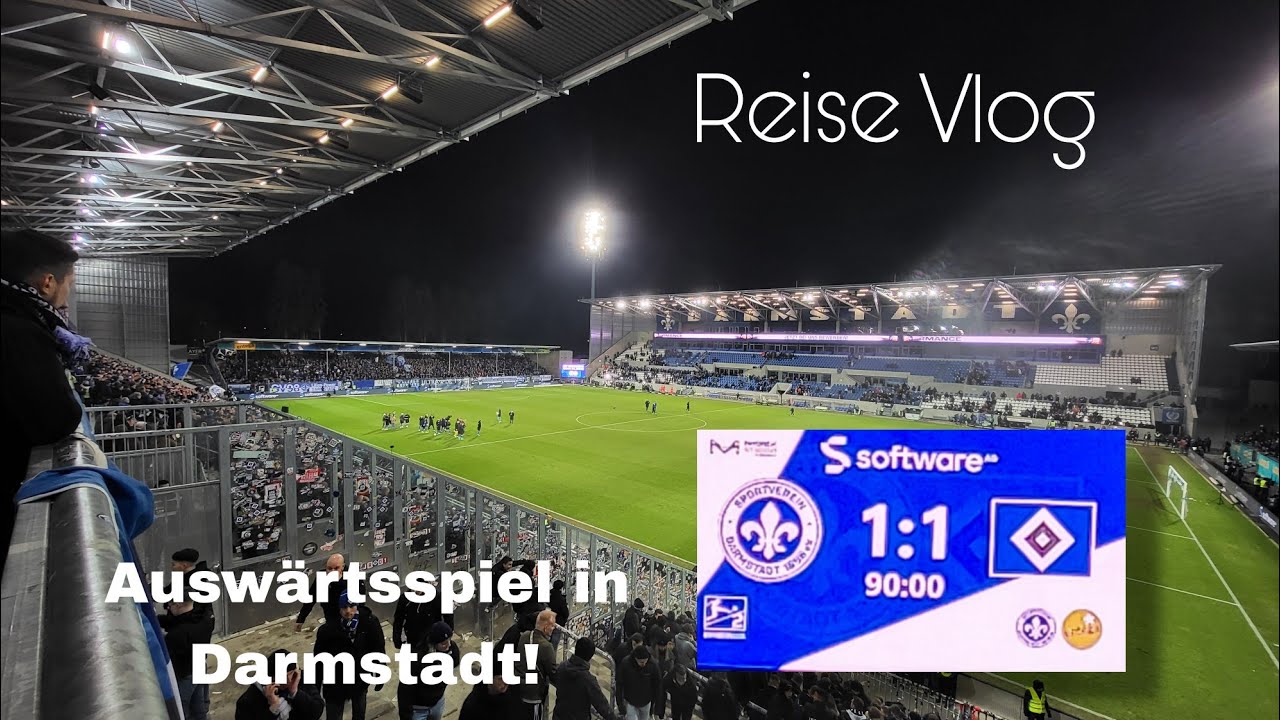 DAS TOPSPIEL IN DER 2. Bundesliga! Darmstadt vs Hamburg! | ReiseVlog | GoPro footage