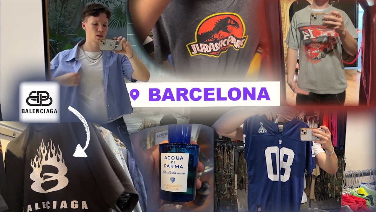 DIE BESTEN VINTAGE STORES?😍 | XXL Barcelona Shopping Tour🛍🇪🇸 | vfamez
