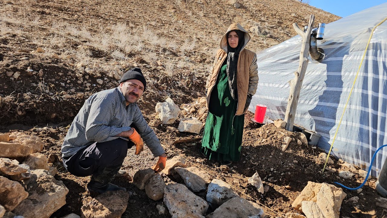 Starting work again in the heart of the mountains; Ahmad and Farideh's nomadic life