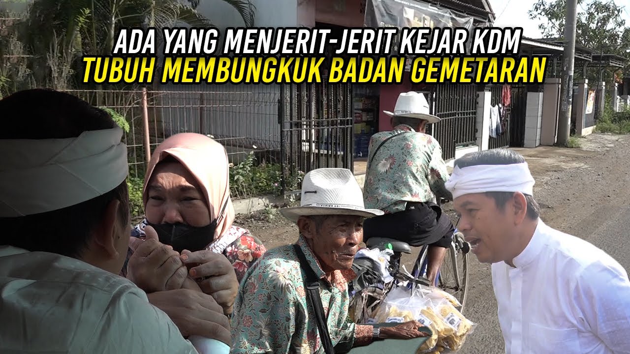 KAKEK DULYAMIL JALANNYA GEMETARAN JUALAN KELILING BERSEPEDA-SEORANG IBU MENJERIT2 KEJAR KANG DEDI