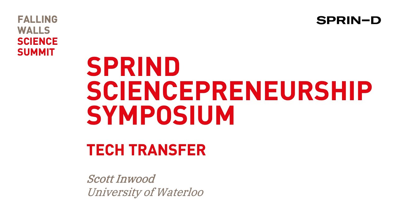 Sprind Sciencepreneurship Symposium | Scott Inwood