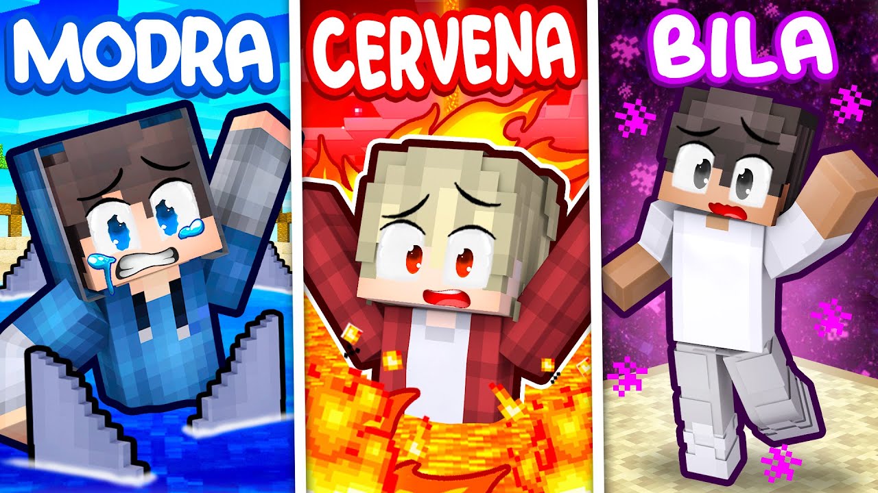 Hra na SCHOVÁVANOU Pouze v Jedné Barvě v Minecraftu!