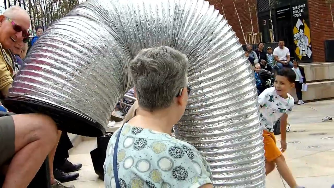 Giant slinkies at Hanley, Stoke-on-Trent part 1