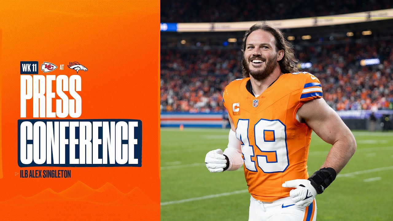 ILB Alex Singleton discusses successful surgery after testicular cancer diagnosis