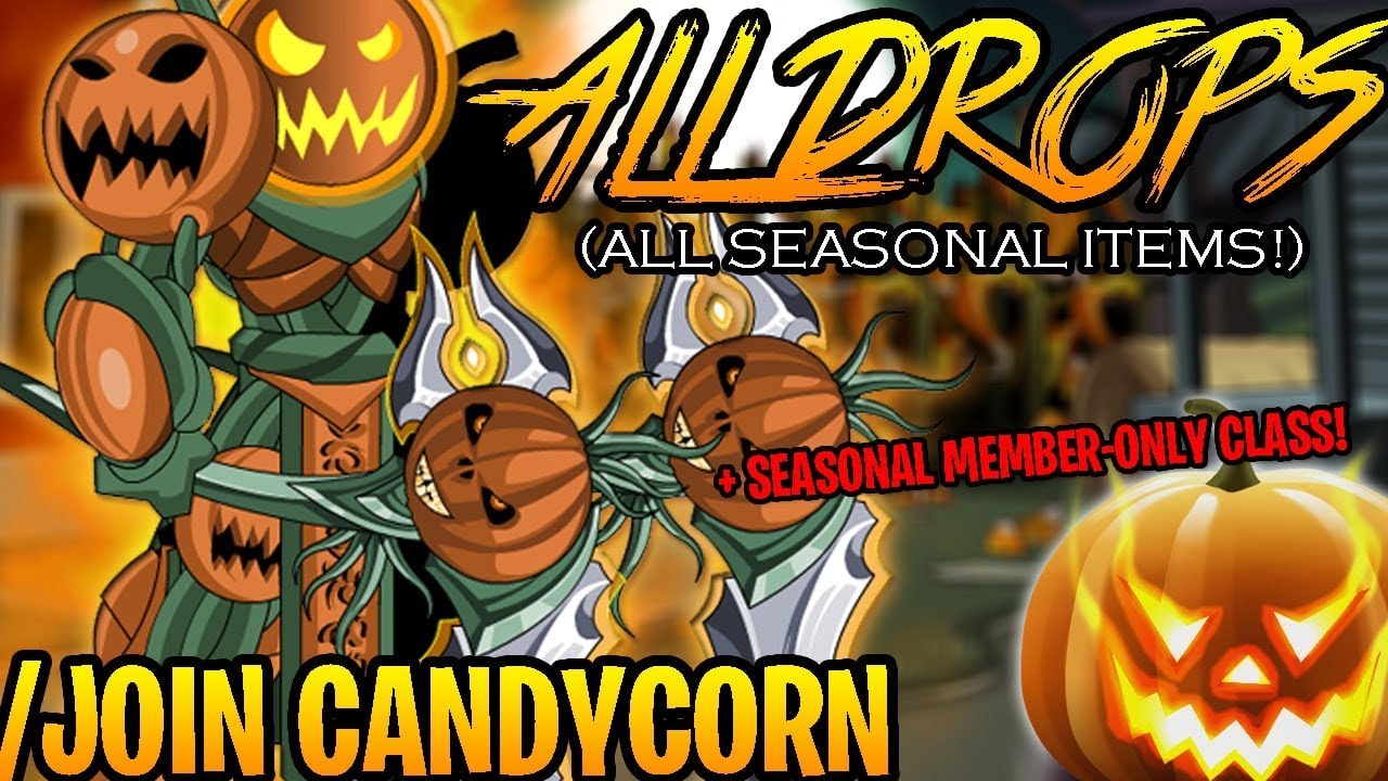 AQW - /JOIN CANDYCORN (ALL Stalkwalker BOSS Drops & ALL Monster Drops) (SEASONAL) + ITEM Showcase!