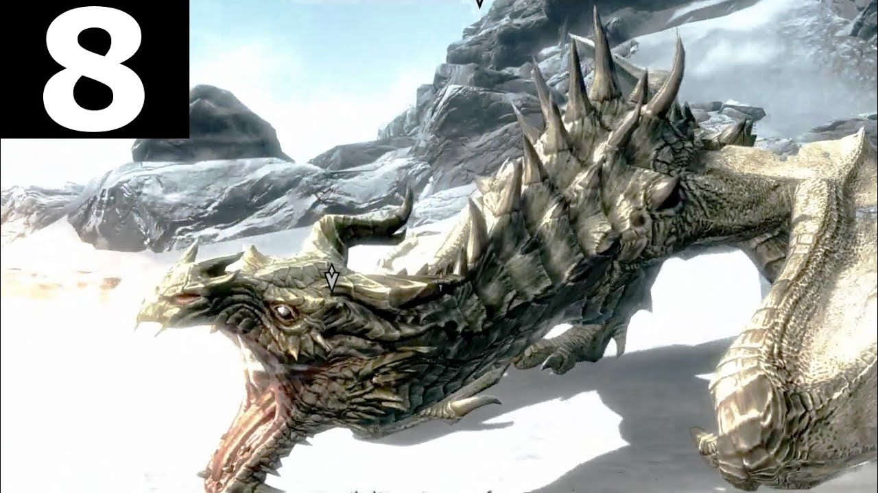 Skyrim Part 8 - The Throat Of The World / Talk To Paarthurnax - Walkthrough Gameplay