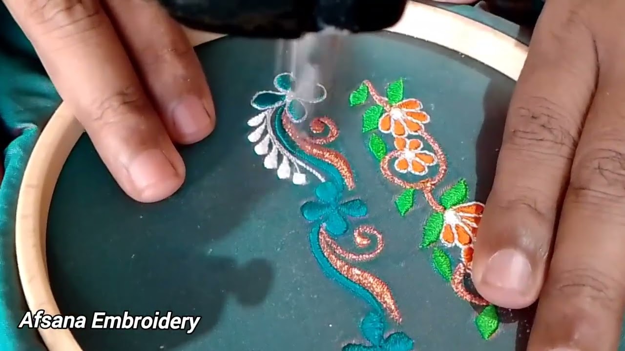 Blouse embroidery sample work ! Embroidery for beginners