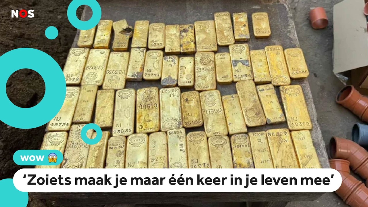 Bouwvakkers vinden goudschat van 9 miljoen euro in kelder