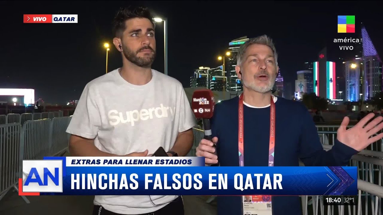 😱 Hinchas falsos en Qatar: 