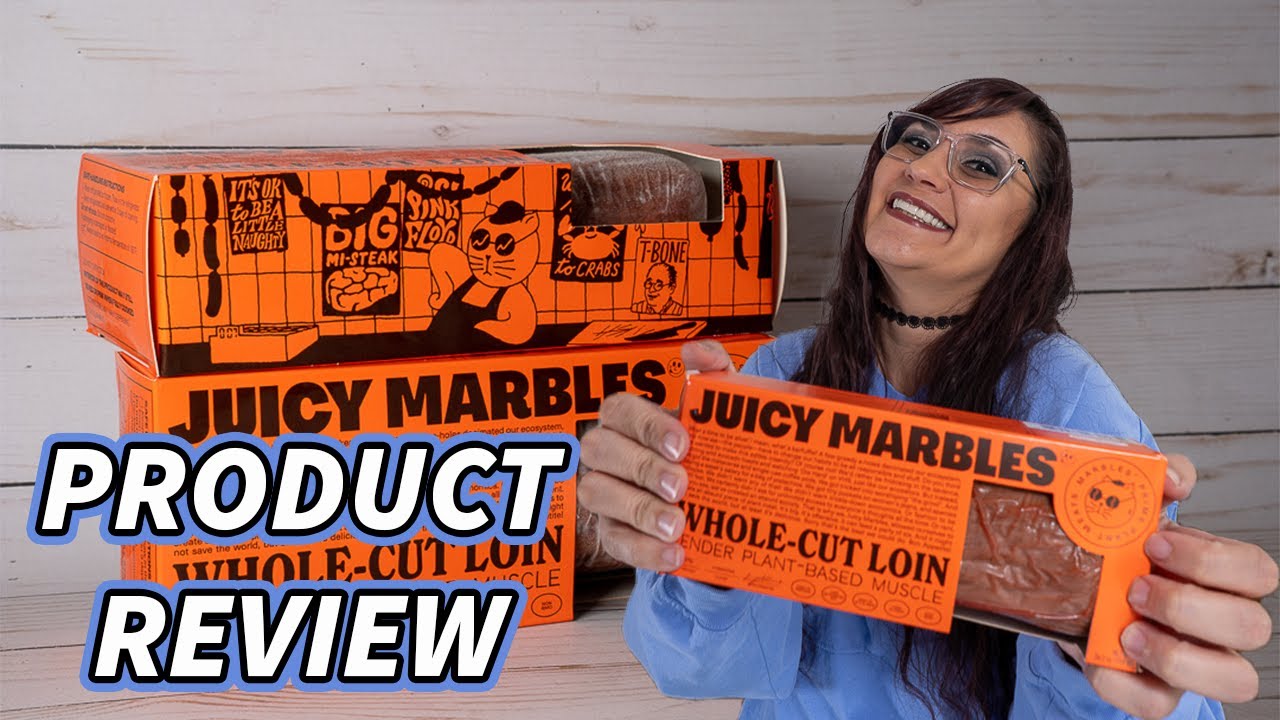 Juicy Marbles Whole cut Loin 🍖 ULTIMATE vegan vs meat eater taste test