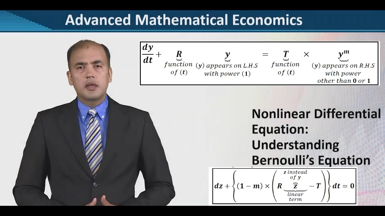 Nonlinear Differential Equation Understanding Bernoulli's Equation Method