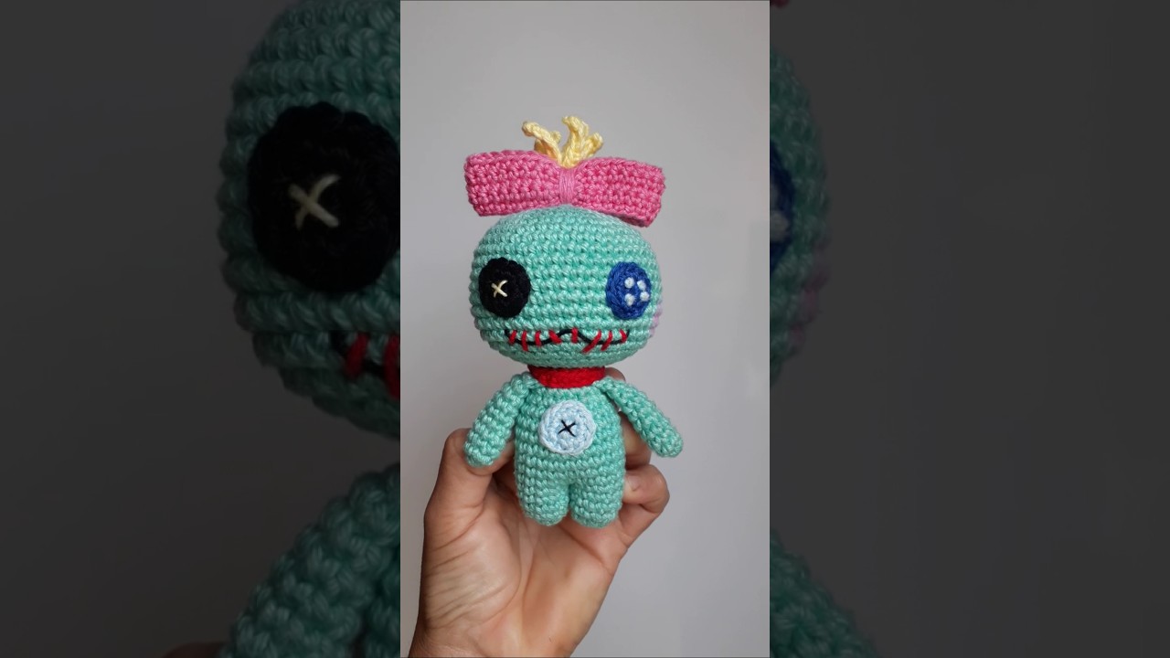 Scrump ou Xepa, boneca da Lilo! #amigurumi #xepa #liloestitch #bonecadalilo #filme #crochet