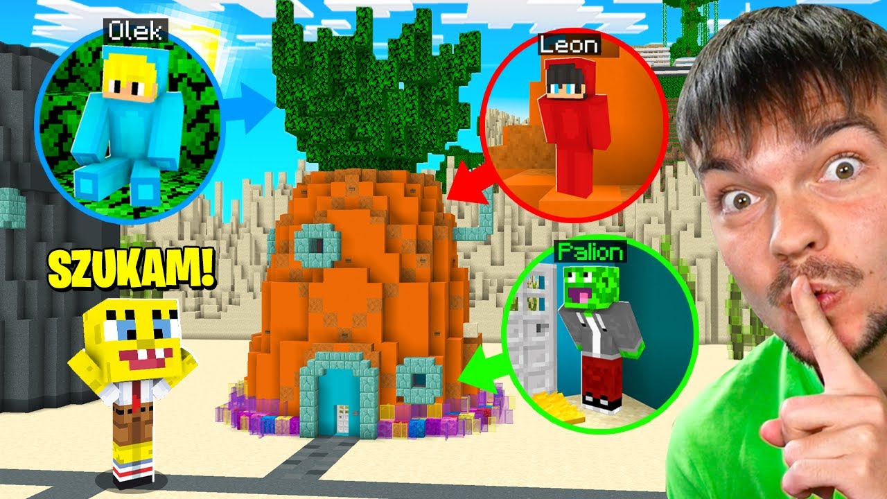 SZALONY CHOWANY w ŚWIECIE SPONGEBOBA w Minecraft!