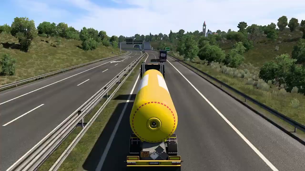 CAMIÓN JUGANDO EURO SiMULAiTOR 2 CON UN MERCDES BENZ ACTROS 1845 LLEVANDO AMONiACOANHiDRO27TONELADAS