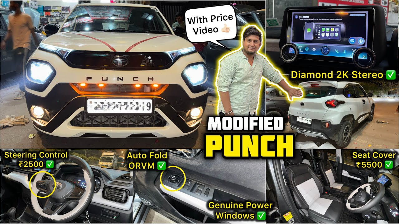 2025 Tata Punch Pure Base to Top Modification With Price ✅ Tata Punch Modified With Price