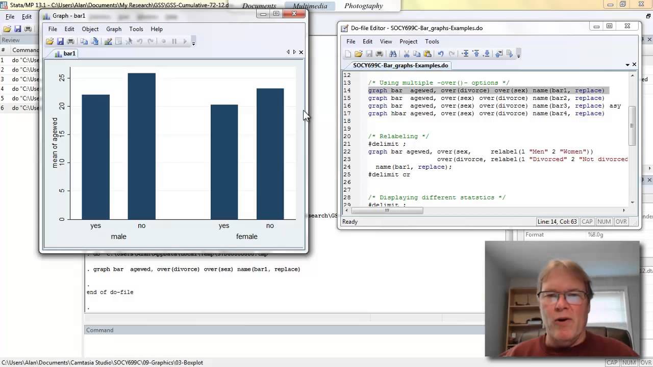 Using Stata to Create Bar Graphs
