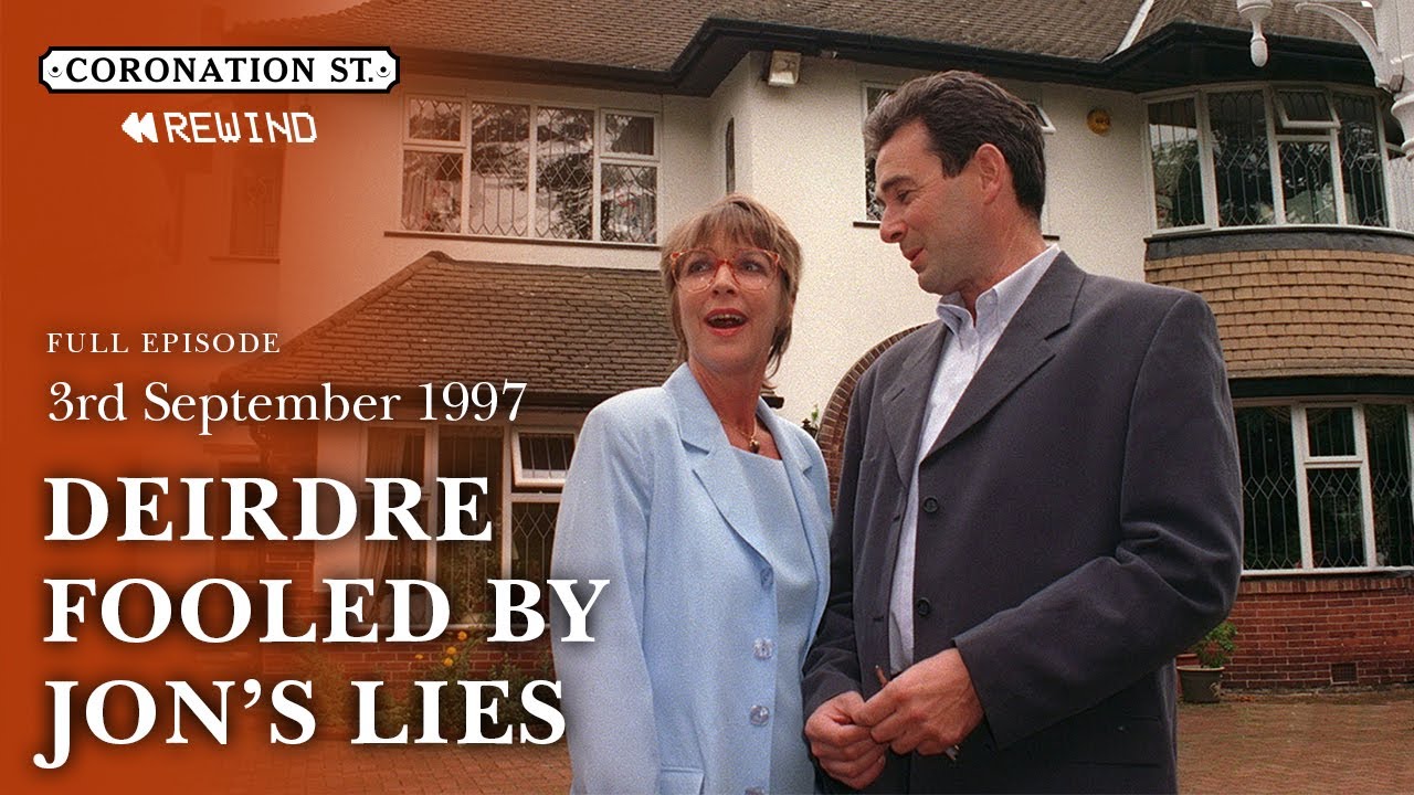 Deirdre Is Fooled By Jon's Lies | 3rd September 1997 | Coronation Street Rewind