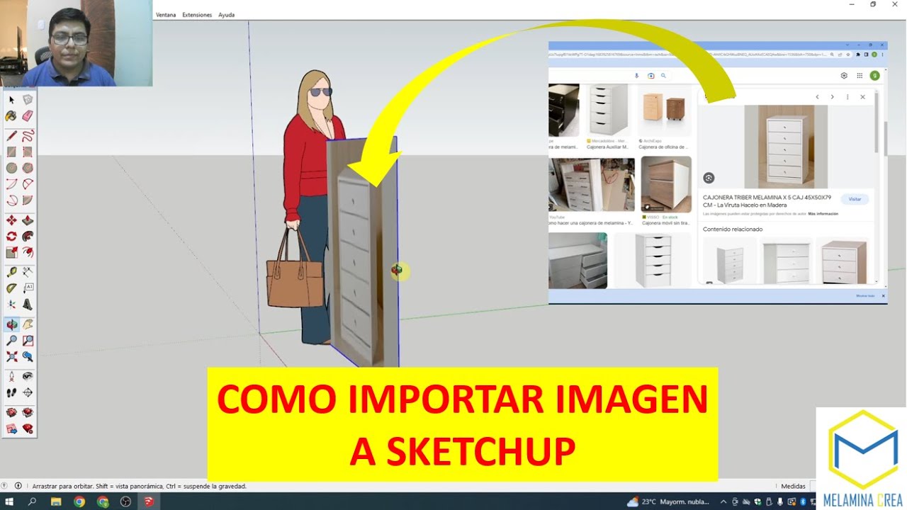 COMO IMPORTAR IMAGEN A SKETCHUP