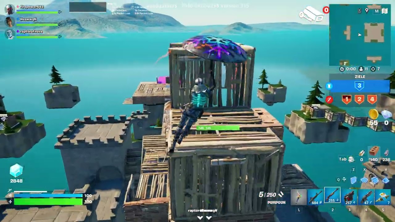 Fortnite Bedwars Gameplay PC Very Strong Round