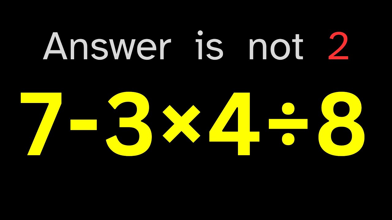 YOU vs 3rd GRADE MATH!