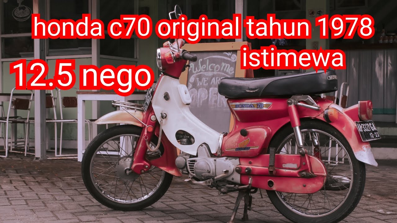 Honda Pitung C70 asli original tahun 1978