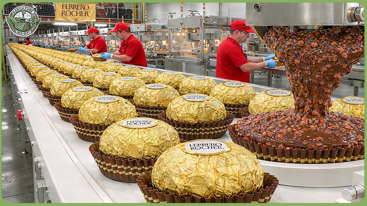 How Ferrero Rocher Is Made - Inside Modern Factory Producing Millions of Luxury Chocolates