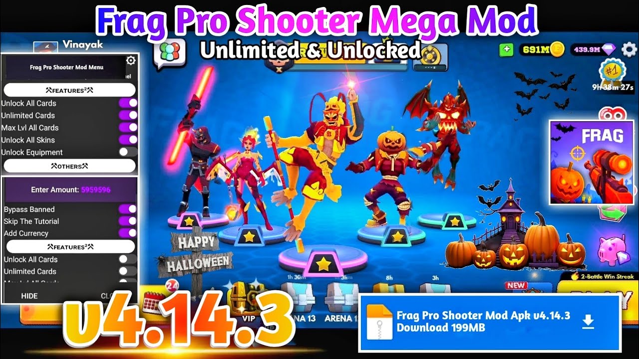 Frag Pro Shooter Mod Apk v4.14.3 | Frag Pro Shooter Mega Mod Menu | Frag Pro Shooter Hack v4.14.3