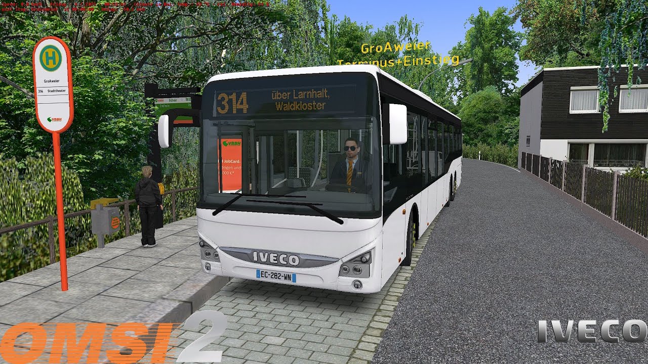 Omsi 2 - Bad Hügelsdorf 2020 - Line 314 - Iveco Crossway LE 15
