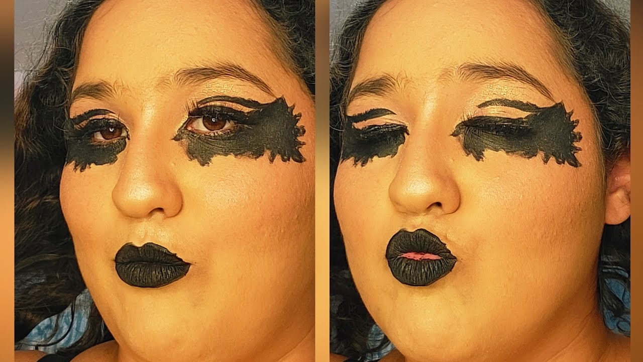Scary Bat Glam Makeup Tutorial|Halloween Glam Makeup 