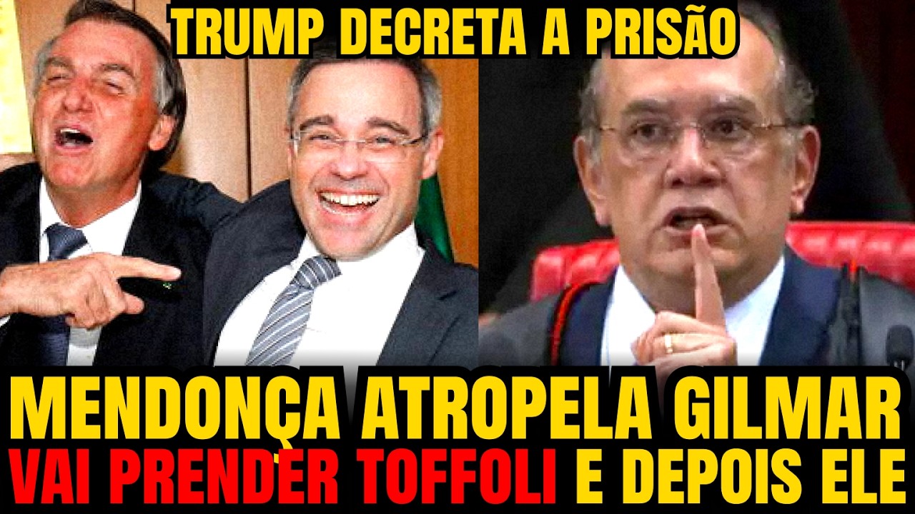 #3 BOLSONARO RI À TOA! MENDONÇA RASGA A ORDEM DE GILMAR, OBEDECE TRUMP E VAI PRENDER TOFFOLI!