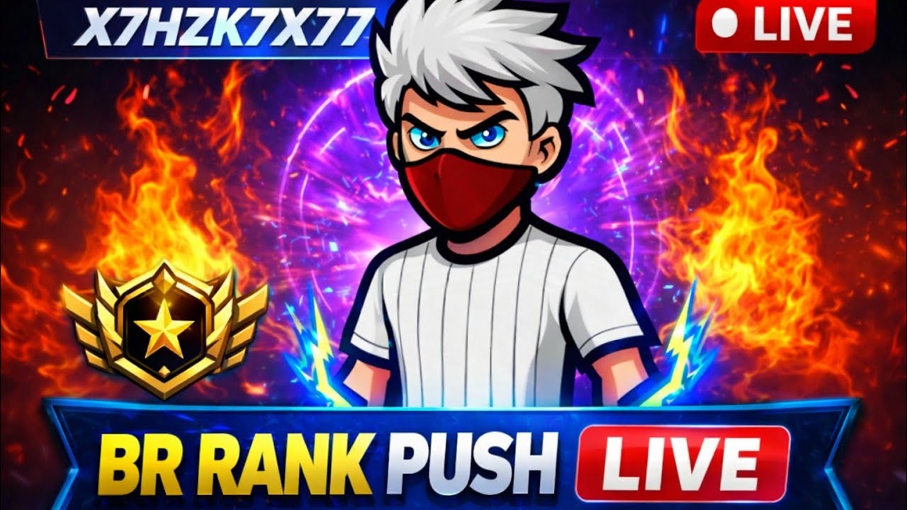 X7HZK7X77 is live! Free fire BR rank push