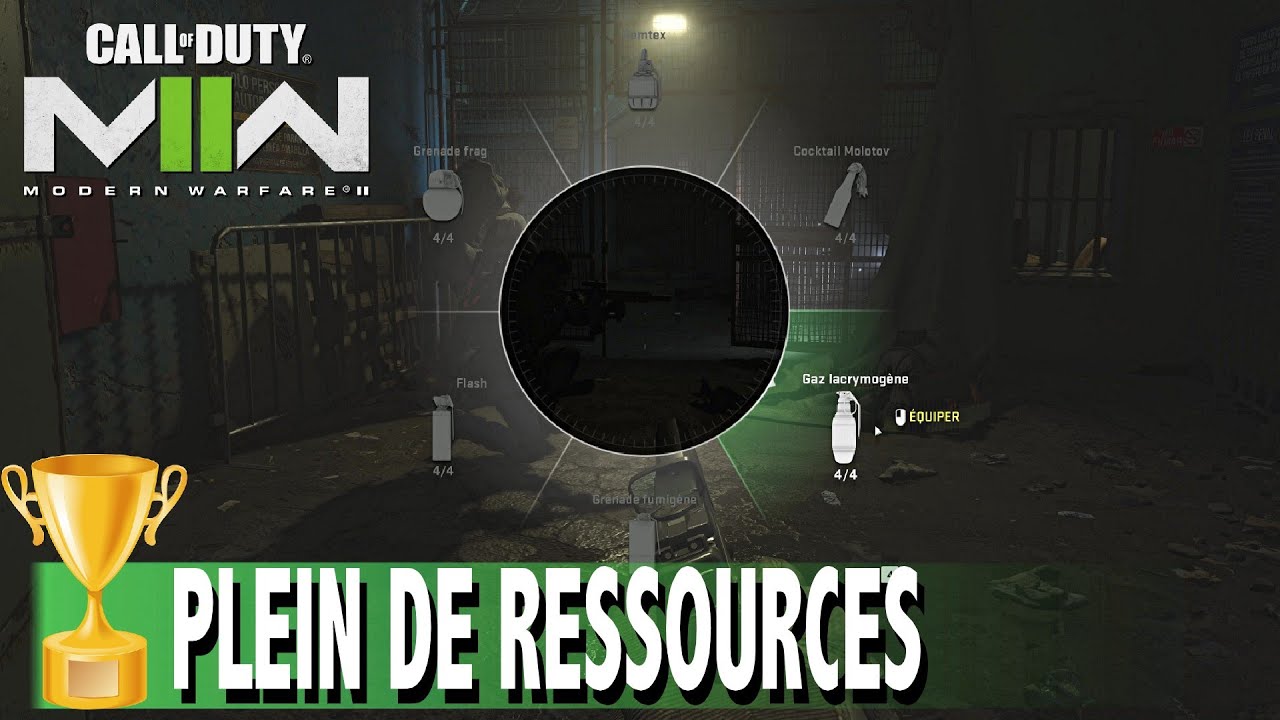 PLEIN DE RESSOURCES - GAZ + FRAG / MOLOTOV / SEMTEX - TROPHÉE - CALL OF DUTY MODERN WARFARE 2 2022