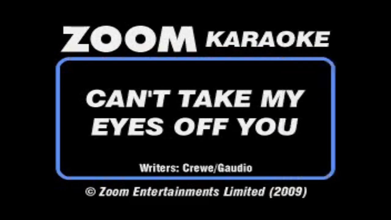 Andy Williams   Can't Take My Eyes Off You Karaoke